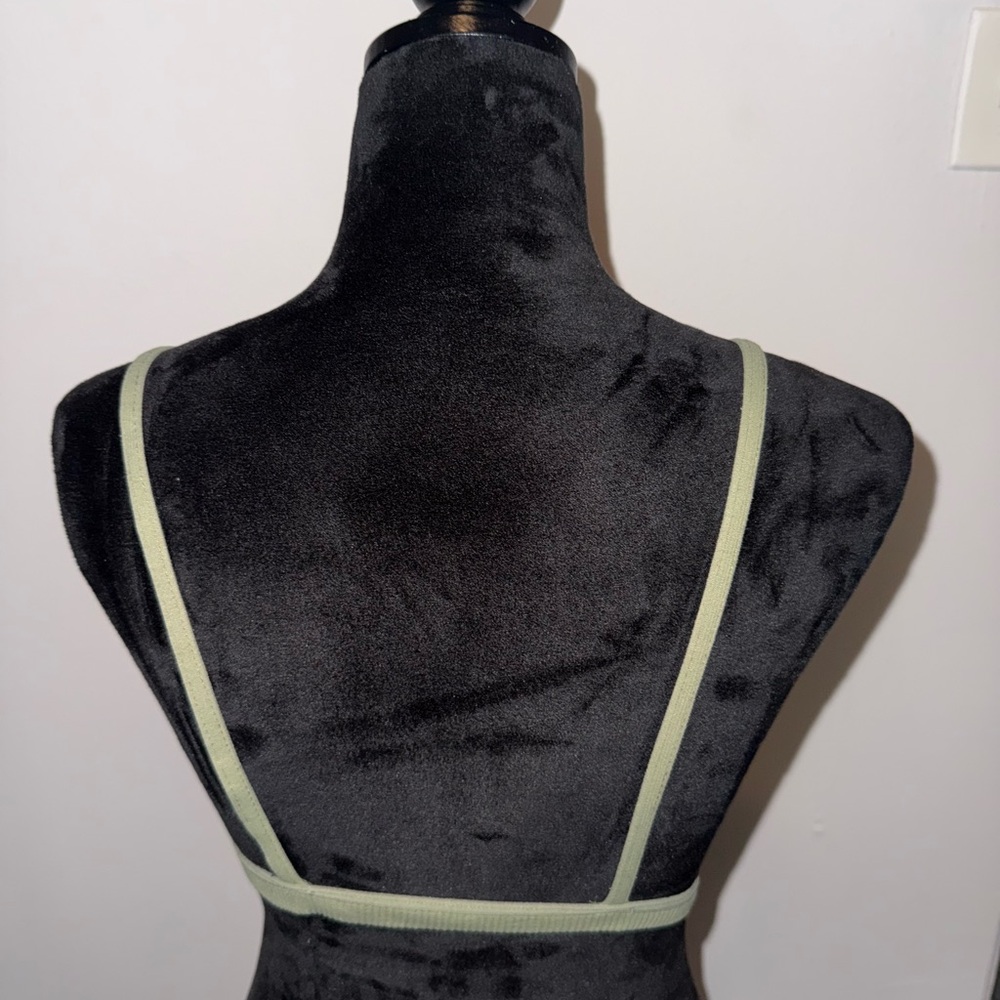 Free People Olive Green Bralette Sz.M/L - Picture 3 of 4